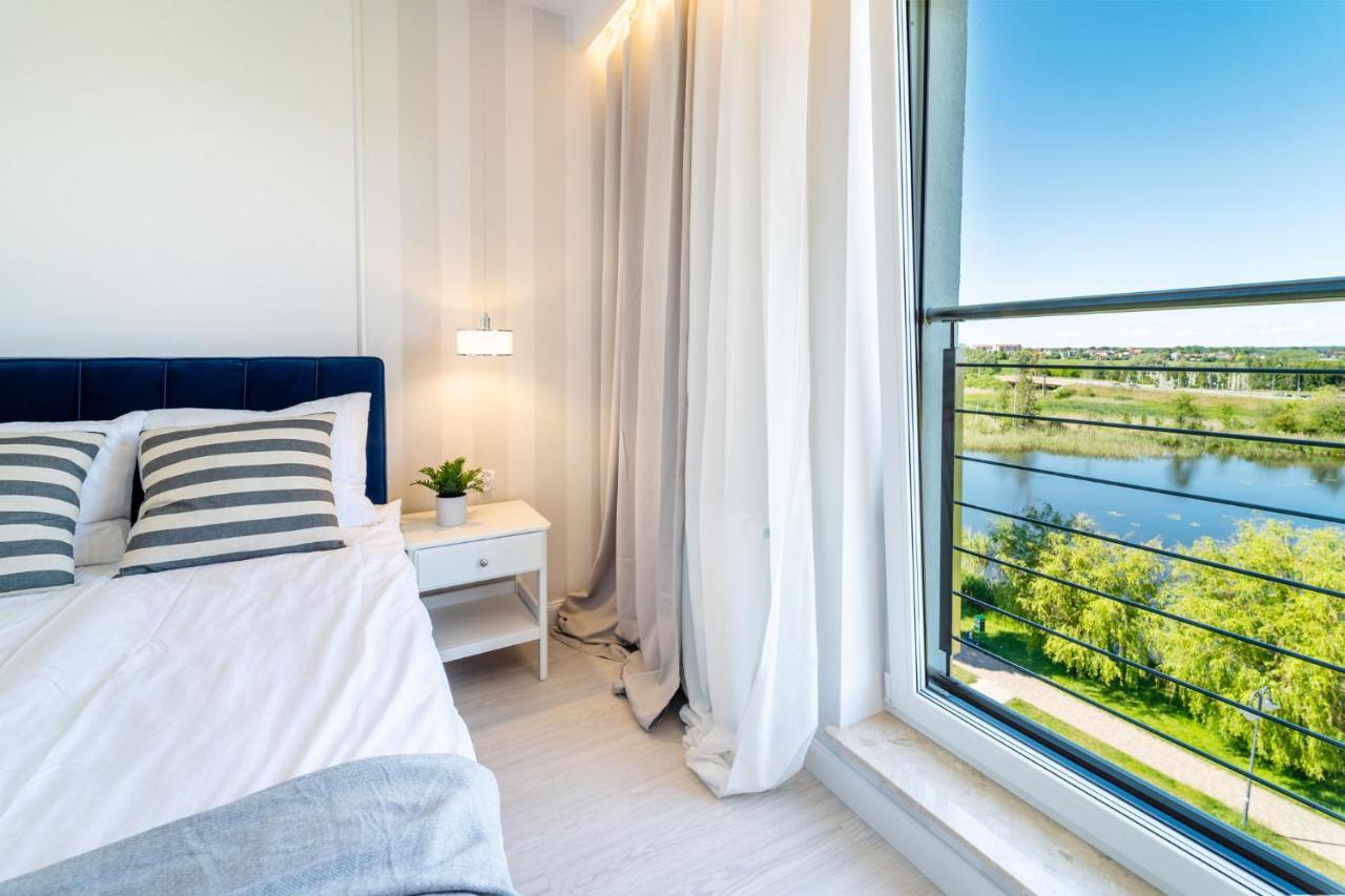 Belle View - 3Pok, Nawet 5 Lozek, Piekny Widok Na Rzeke, Tv55" Z Netflix I Max, Parking, Winda Apartman Iława Kültér fotó