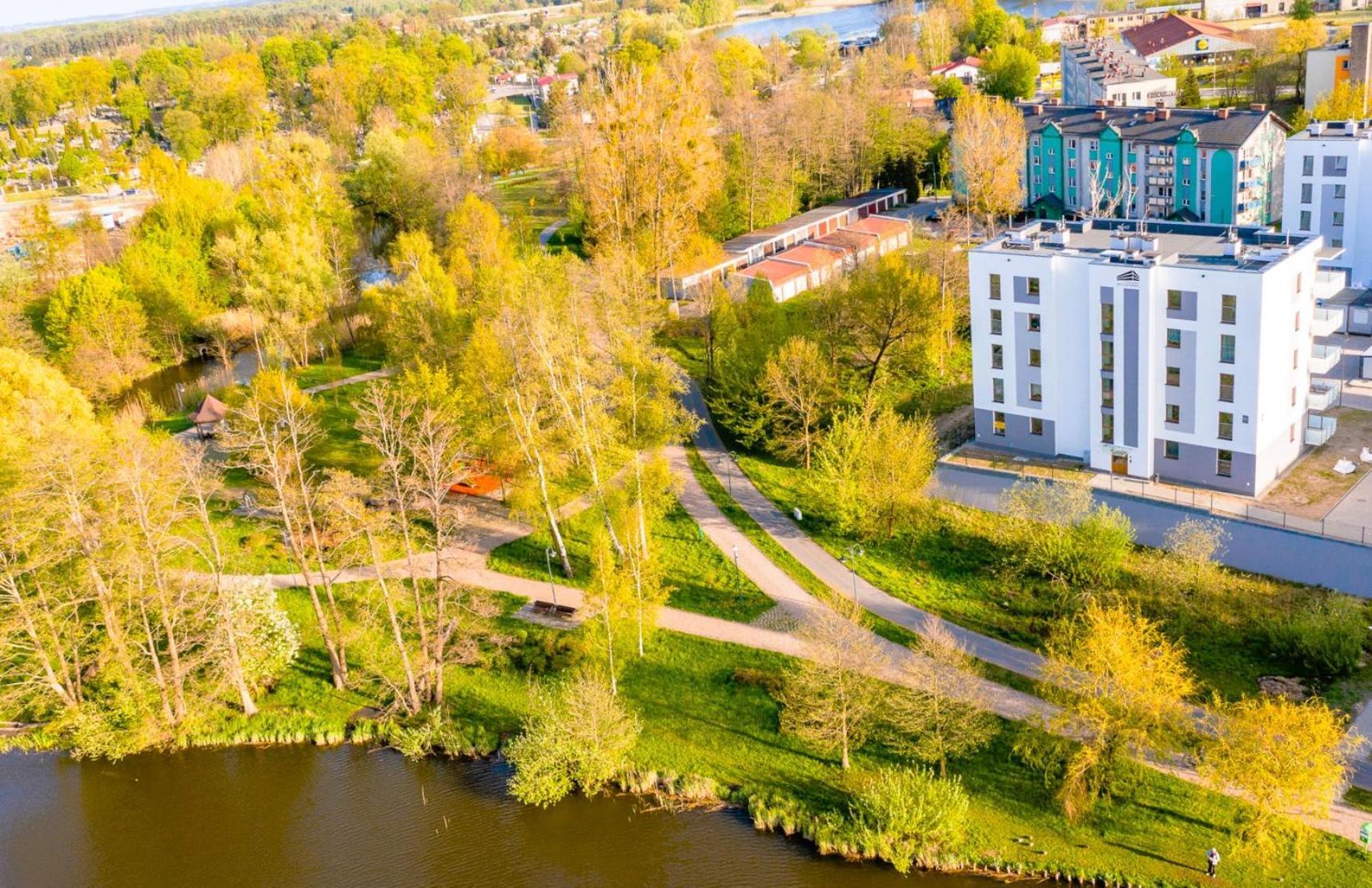 Belle View - 3Pok, Nawet 5 Lozek, Piekny Widok Na Rzeke, Tv55" Z Netflix I Max, Parking, Winda Apartman Iława Kültér fotó