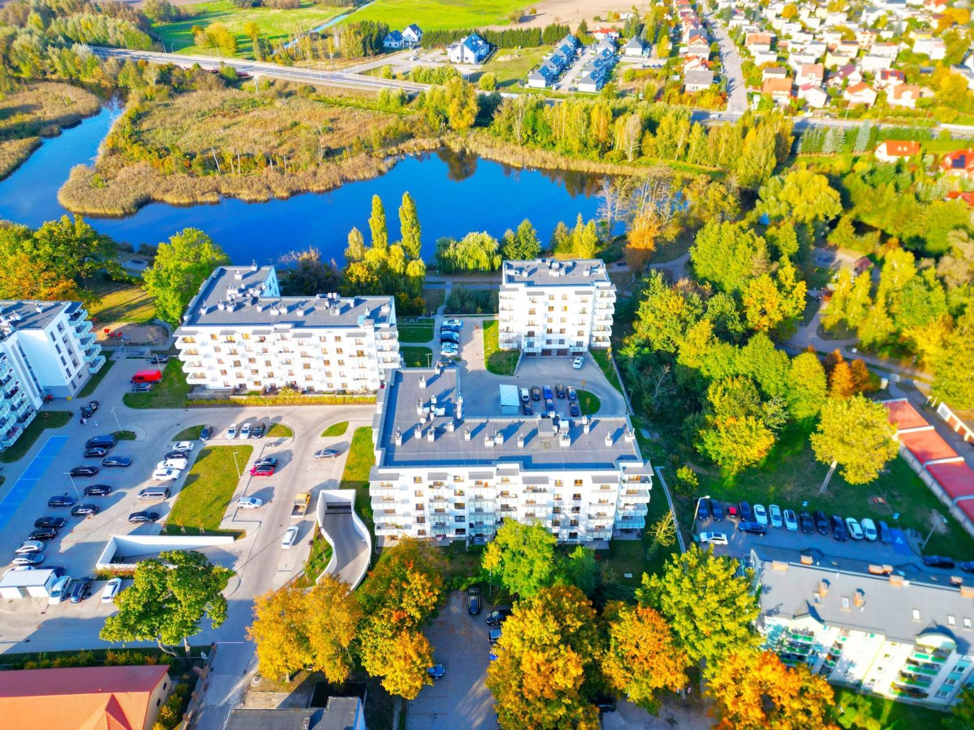 Belle View - 3Pok, Nawet 5 Lozek, Piekny Widok Na Rzeke, Tv55" Z Netflix I Max, Parking, Winda Apartman Iława Kültér fotó